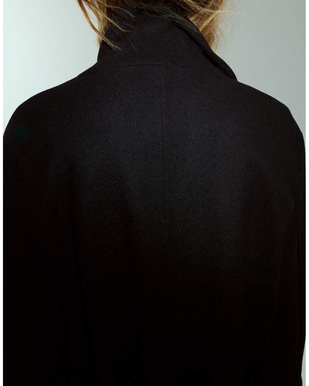 Pull&Bear Blue Long Belted Coat