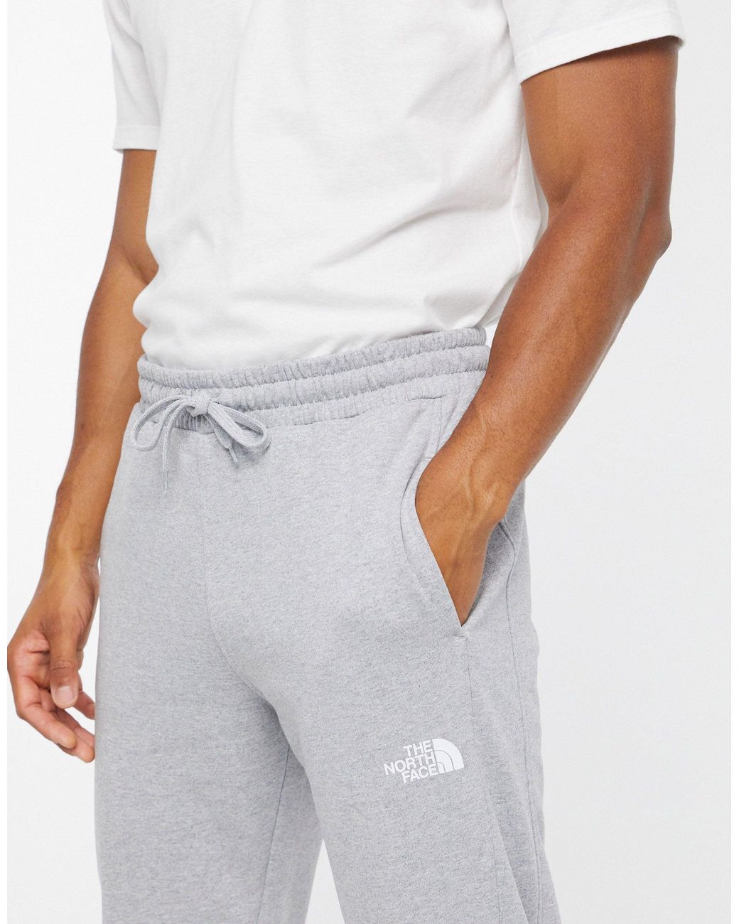 grey north face trackies
