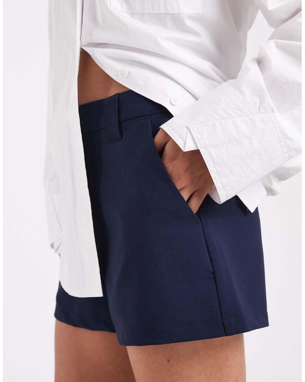 ASOS White Tailored Micro Shorts