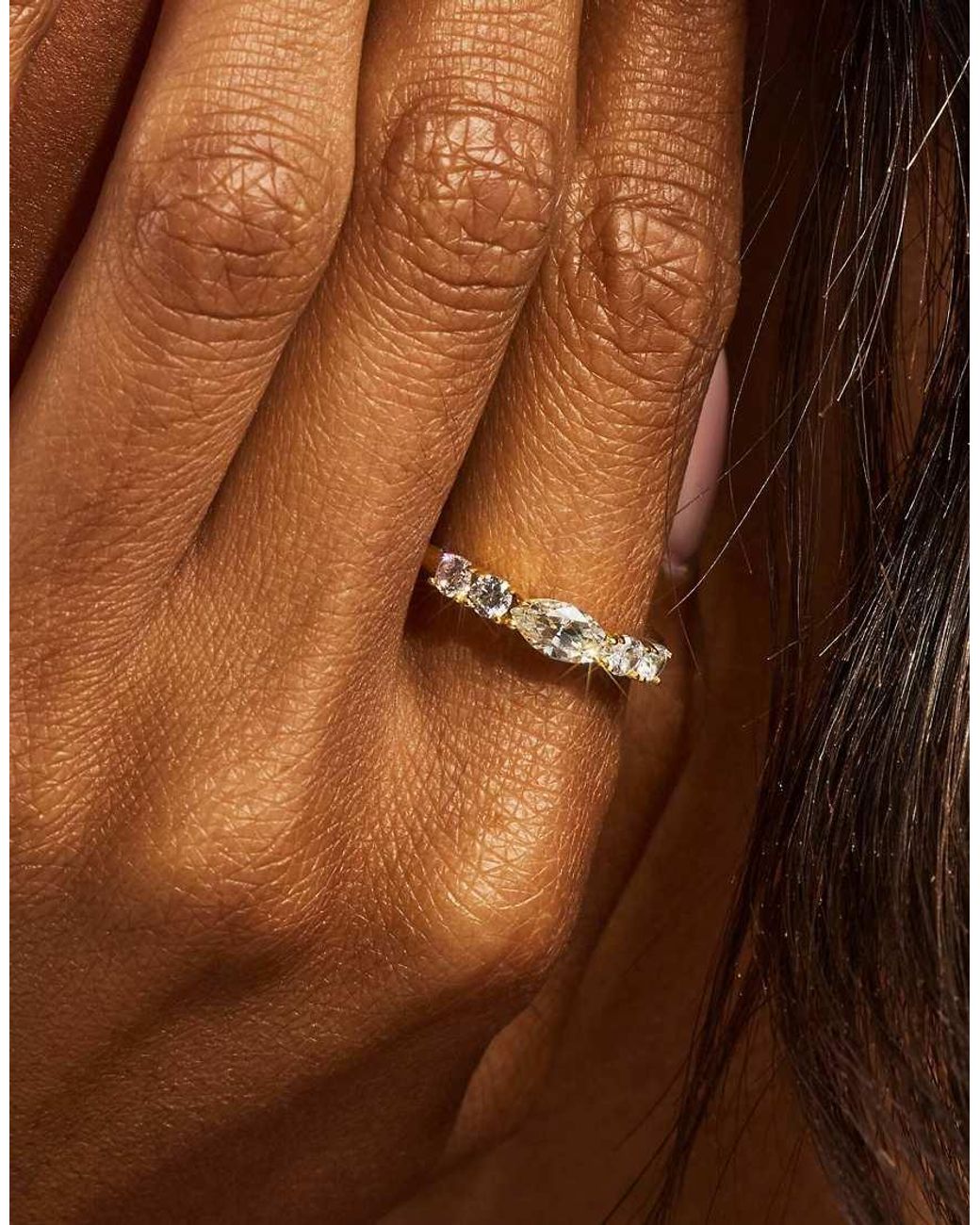 CERNUCCI White Mixed Gemstone Shape Ring