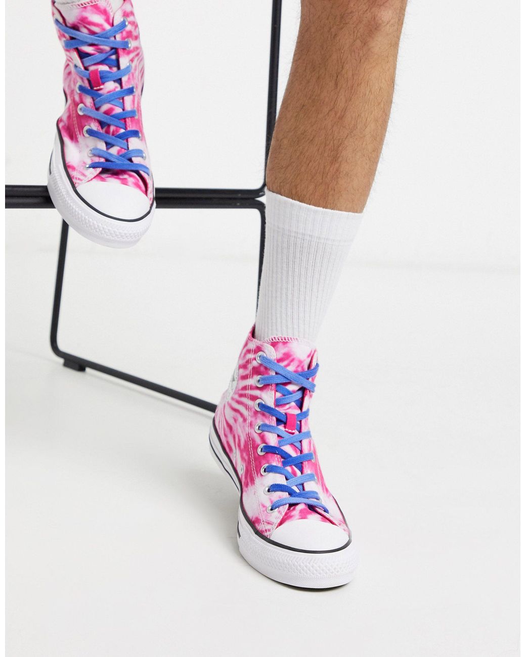 Chuck Taylor All Star - Baskets montantes effet tie-dye - et violet Converse  pour homme en coloris Rose | Lyst