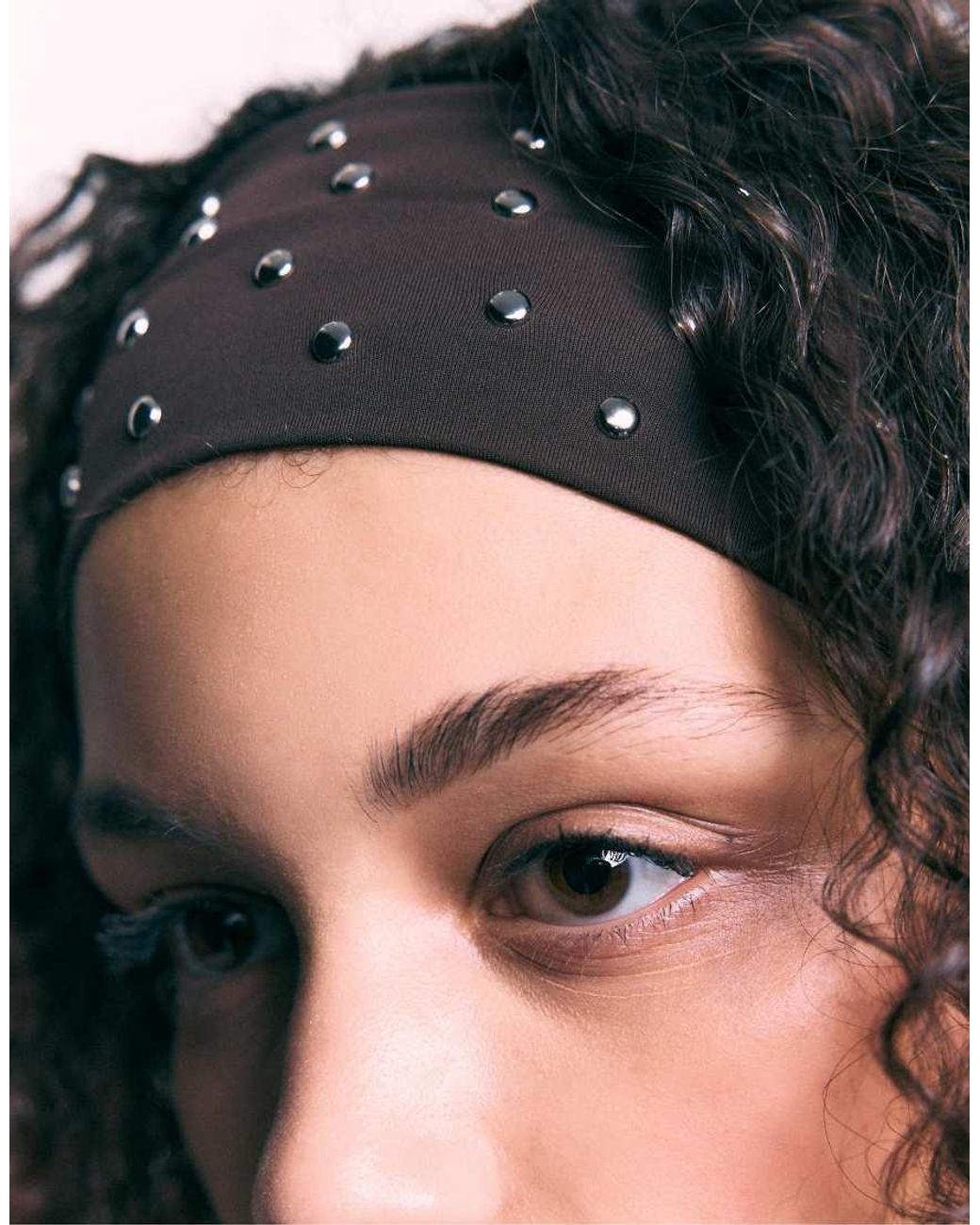 Stradivarius Black Set Of 2 Headbands With Studs
