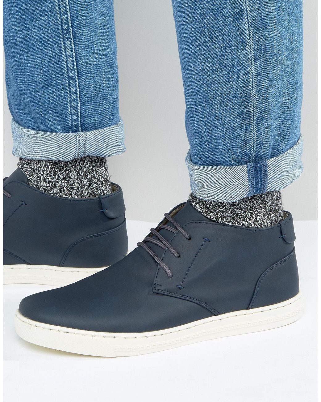 Brave soul - scarpe da ginnastica alte navy senza lacci da Uomo di HUGO in  Blu | Lyst