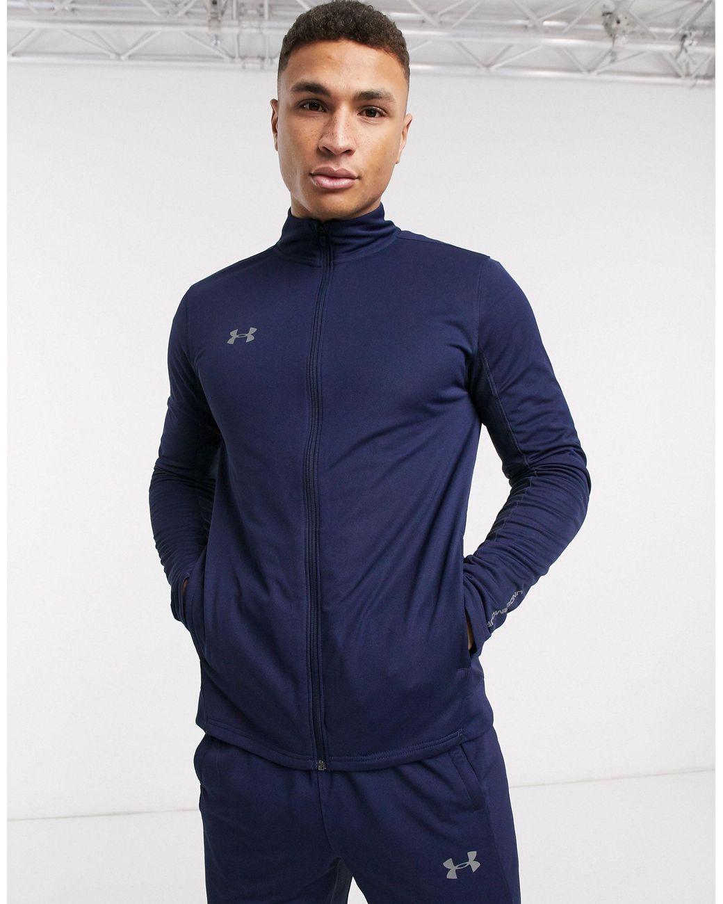Under Armour Challenger Ii Knit Tracksuit in Blue for Men | Lyst