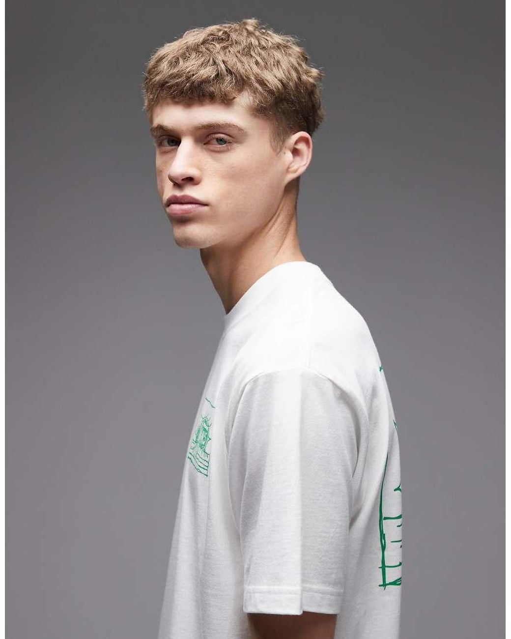 Vans Gray Bright Day Backprint T-shirt for men