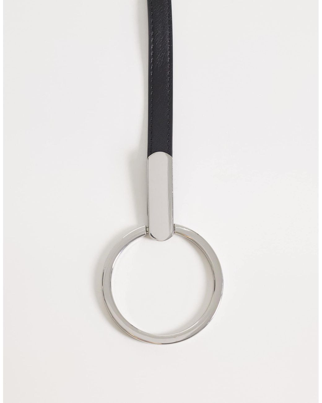 Mango Gray Super Slim Belt