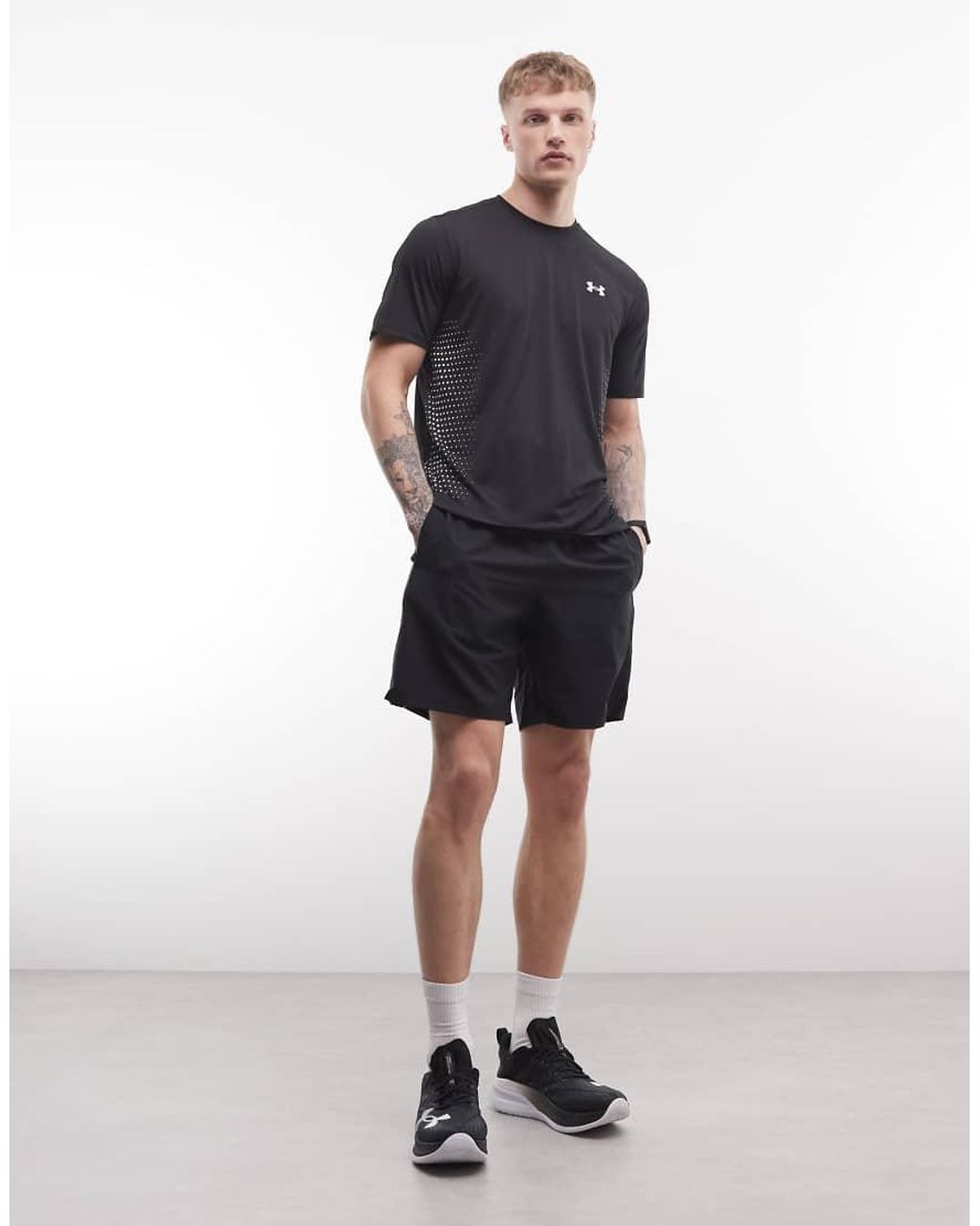 Under Armour Black Tech Sport Shorts for men