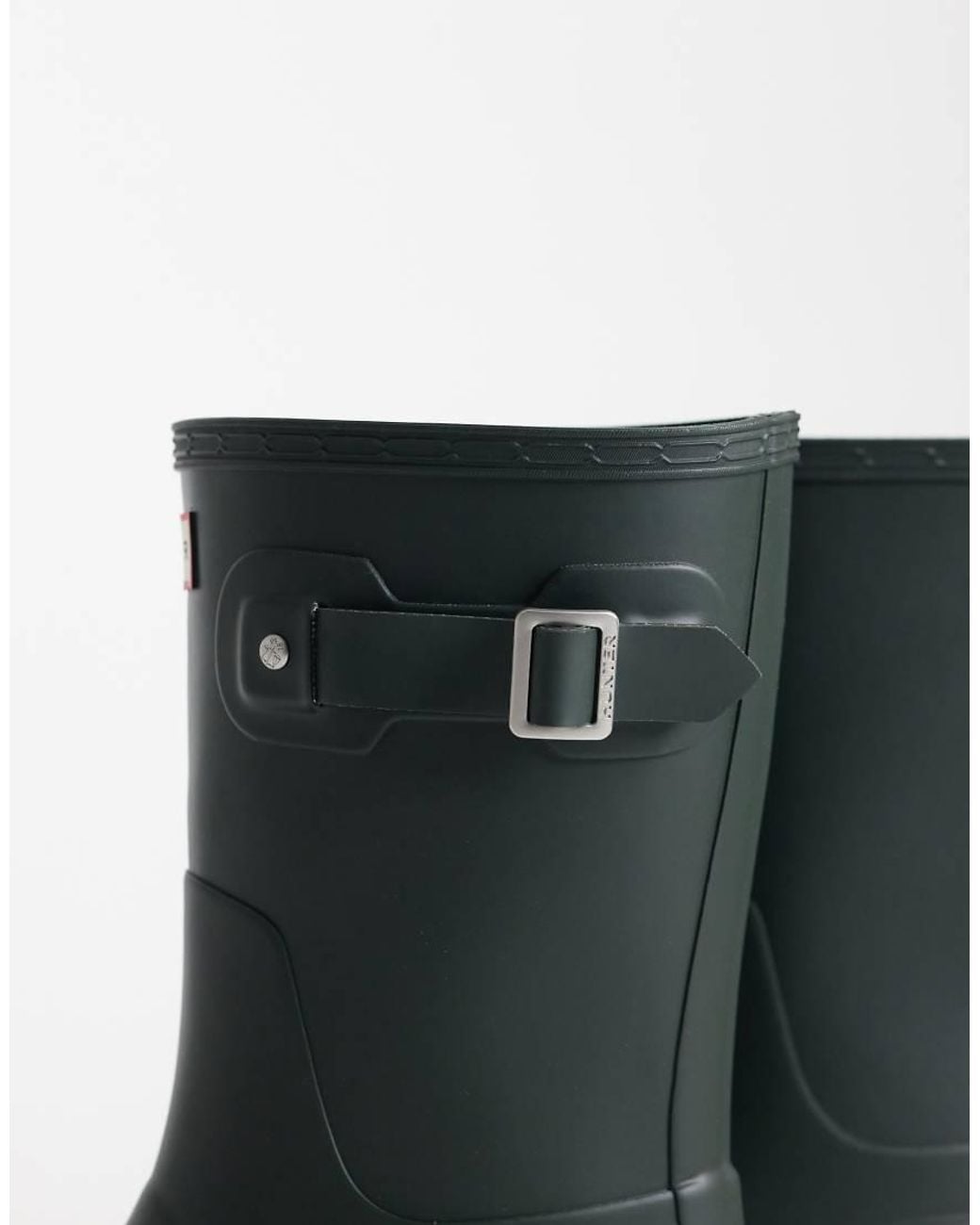 Hunter Black Original Short Wellington Boots for men