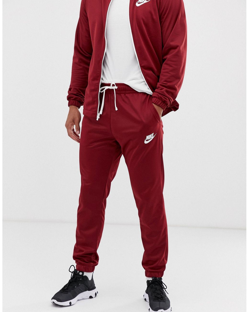 Chándal burdeos con logo Nike de hombre de color Rojo | Lyst