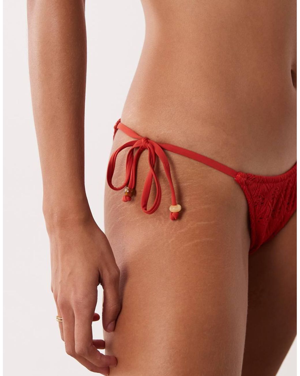 Rhythm Red Gigi Tieside Bikini Bottom