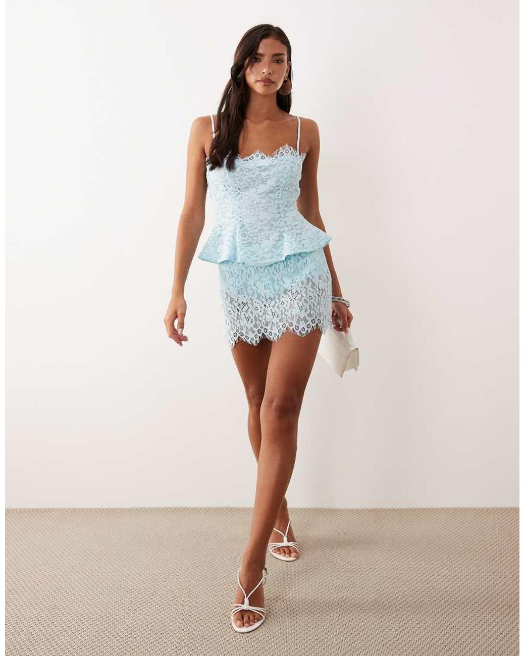 AFRM Blue Priesley Lace Built
