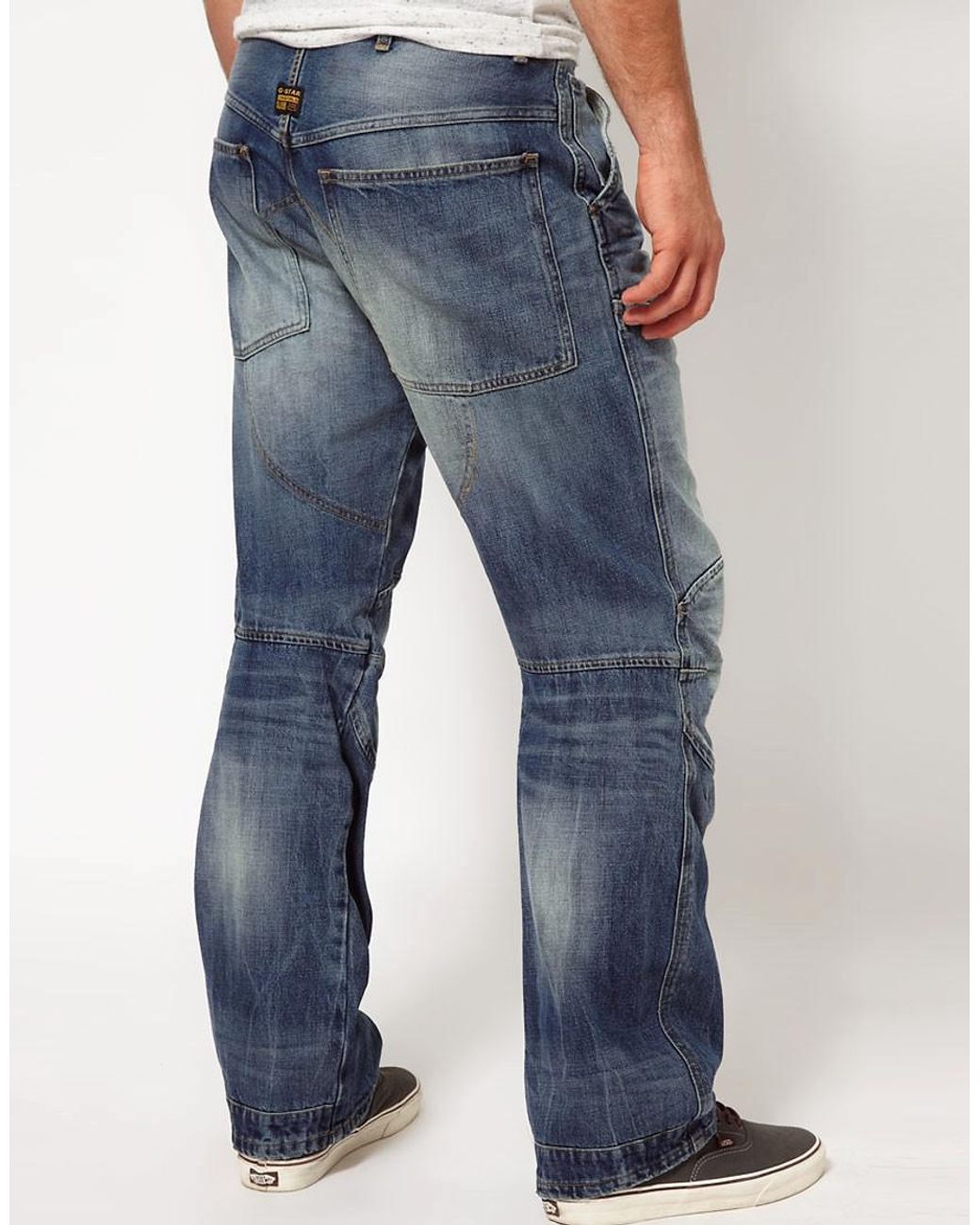 G-Star RAW Gstar Jeans Elwood 3d Loose Medium Aged in Blue for Men | Lyst Australia