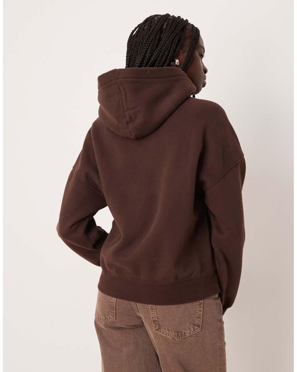 Abercrombie & Fitch Brown Graphic Hoodie
