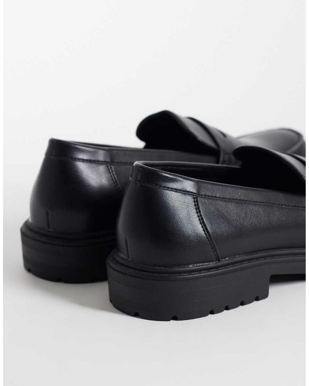 SEQWL Black Sven Square Toe Loafers for men