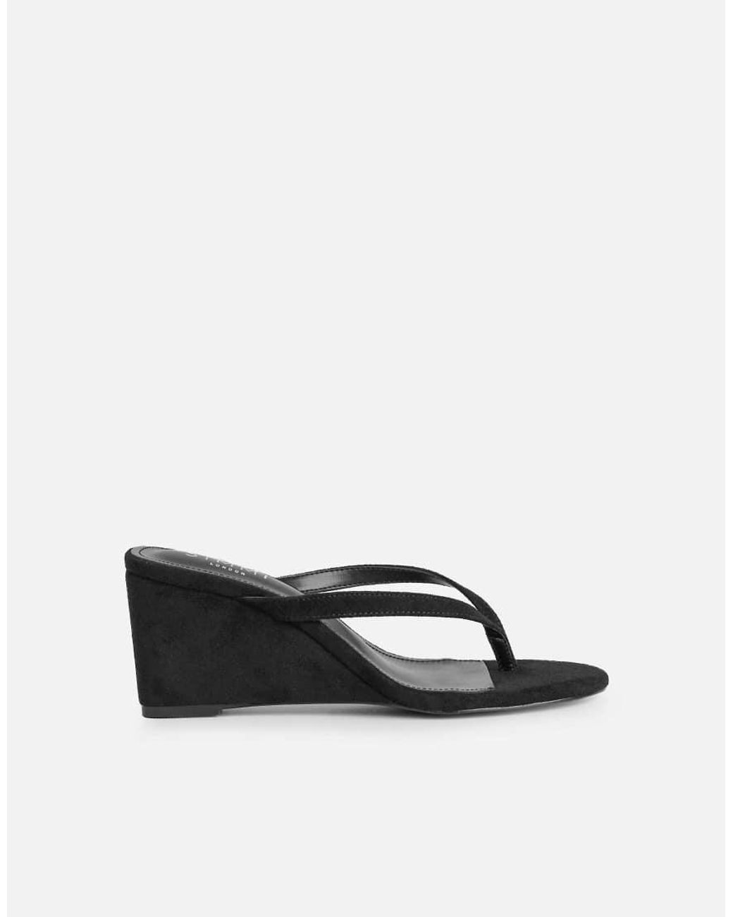 SIMMI Natural Immy Toe Thong Wedge Sandals