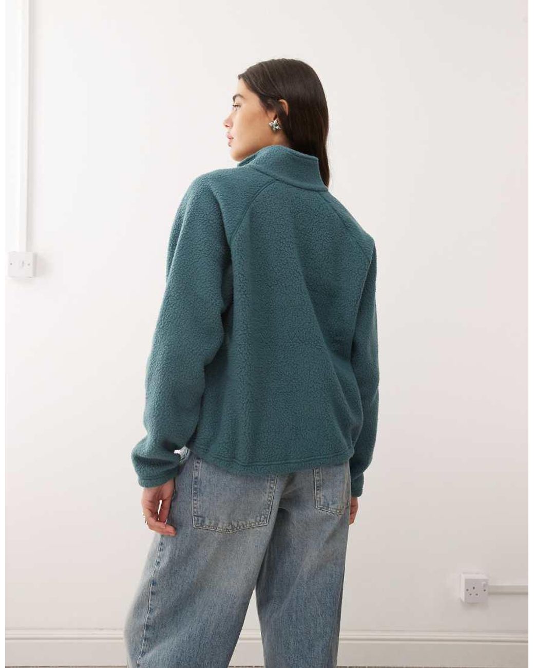 Columbia Blue Jasper Ridge Pebbled Fleece Half Snap