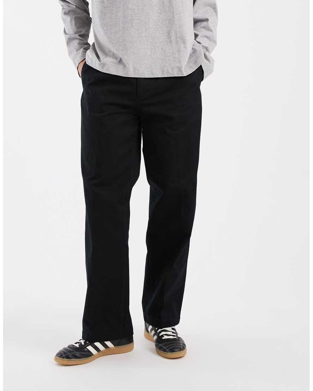 Levi's Gray Workwear Loose Pleated Chinos for men