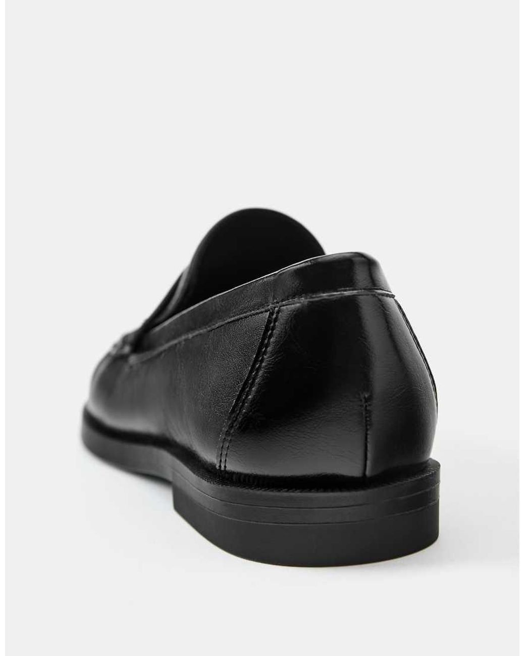Pull&Bear White Gathered Loafers