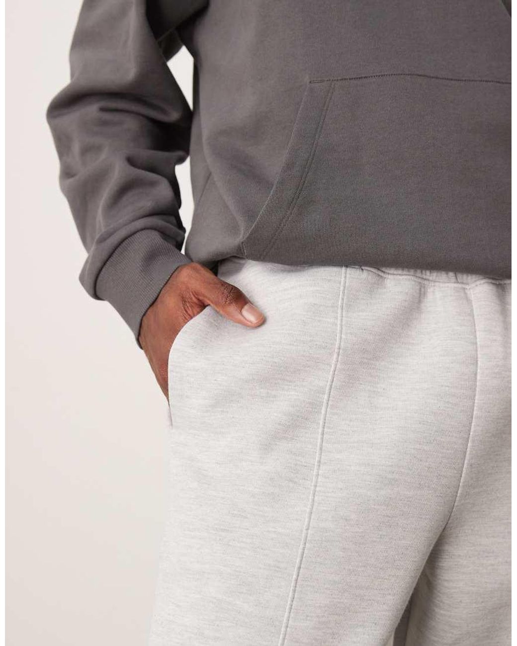 ASOS Gray Heavyweight Straight jogger for men