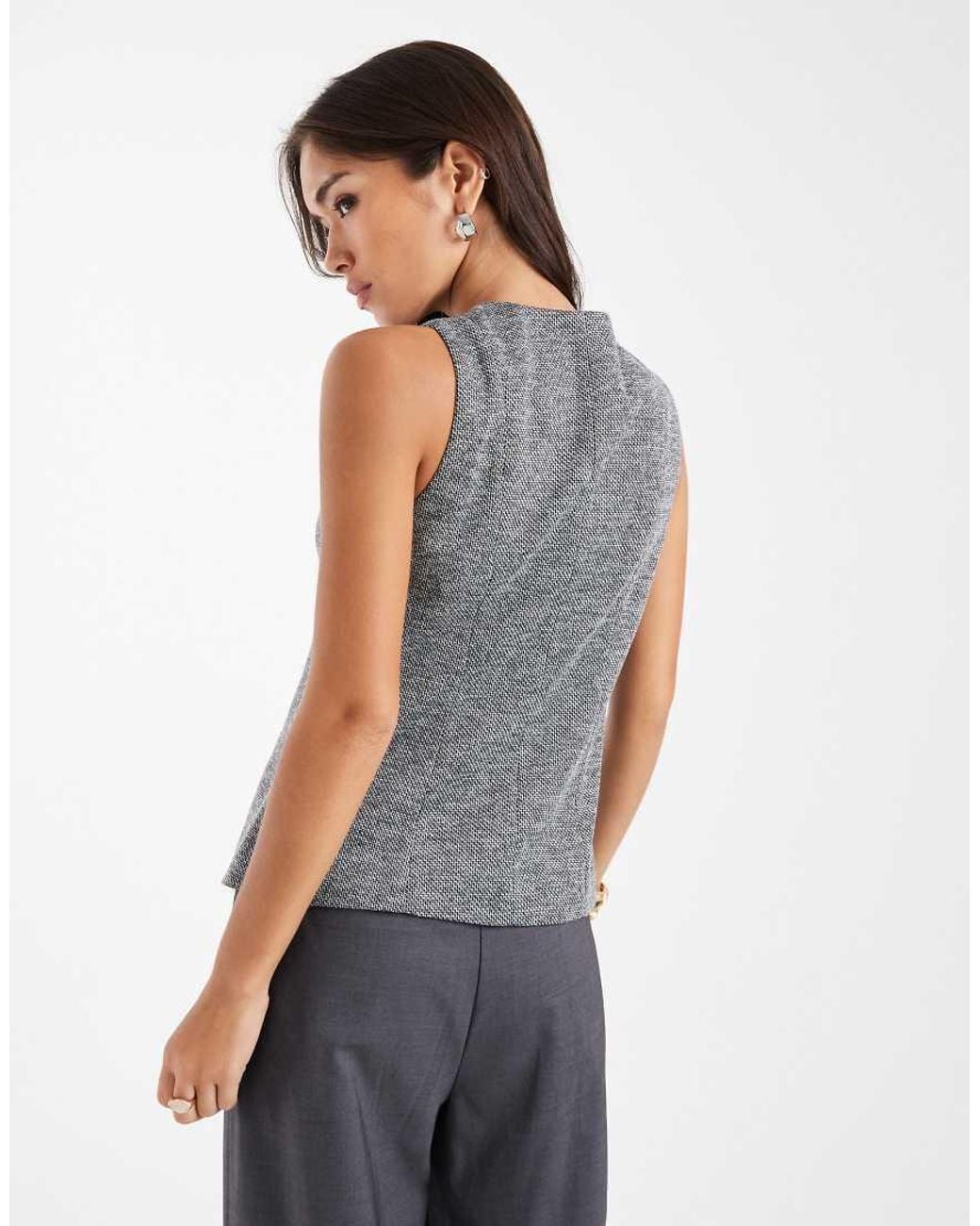 Vero Moda Blue Tailored Waistcoat