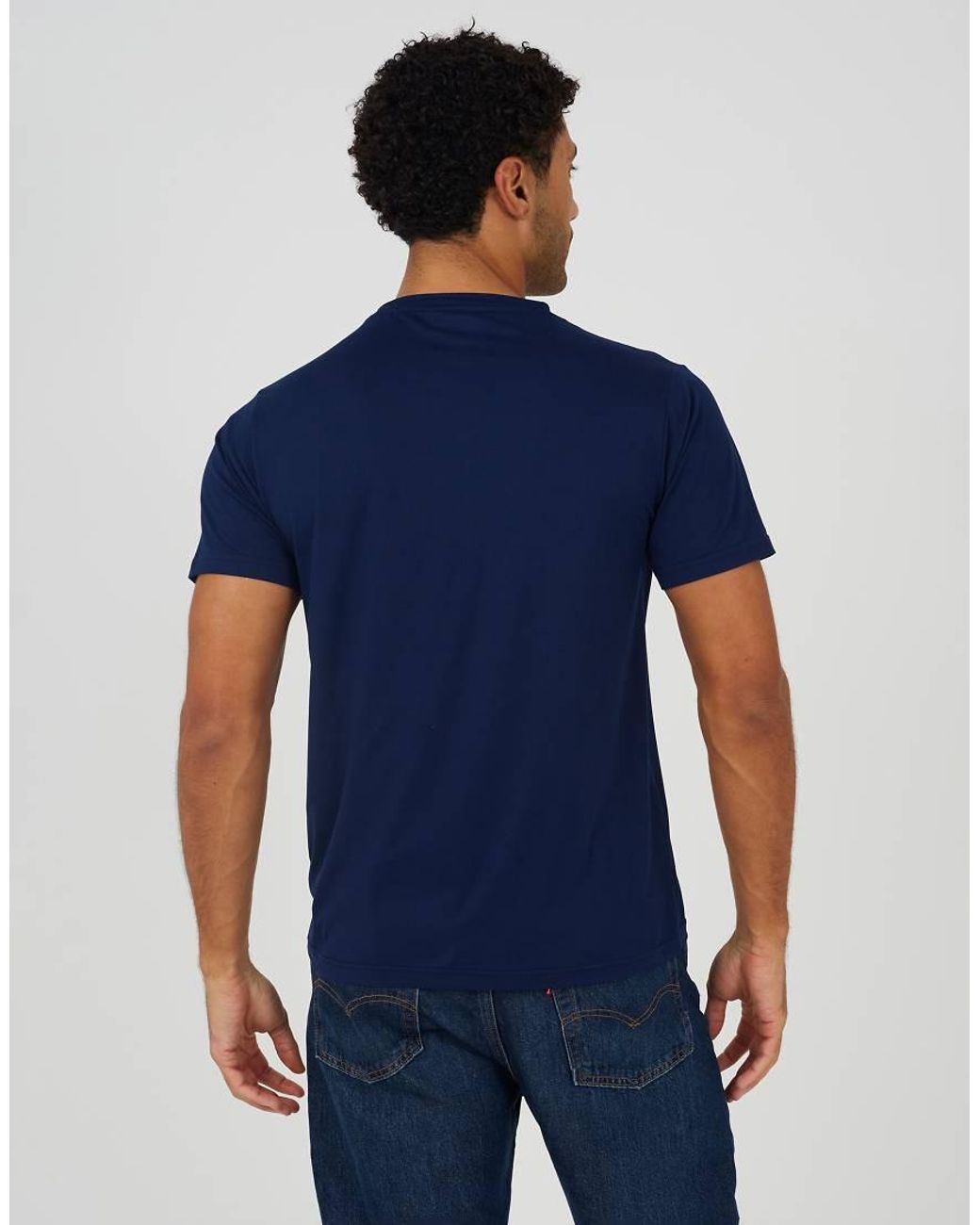Brave Soul Blue Classic Crew Neck T-Shirt for men