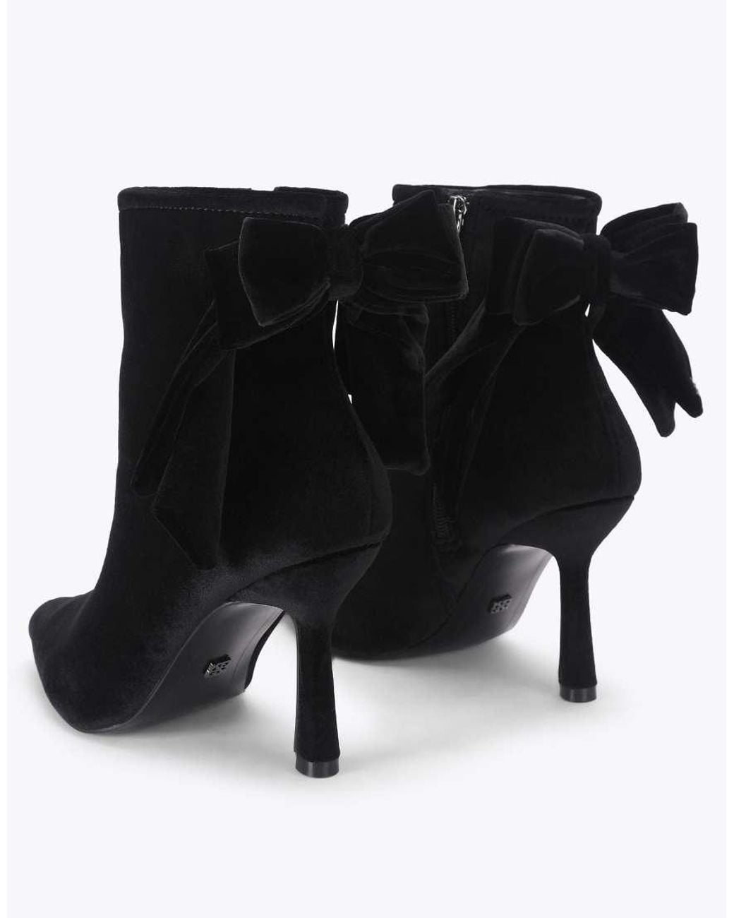 KG by Kurt Geiger Black Aura Bow Boot Mid Ankle Boots