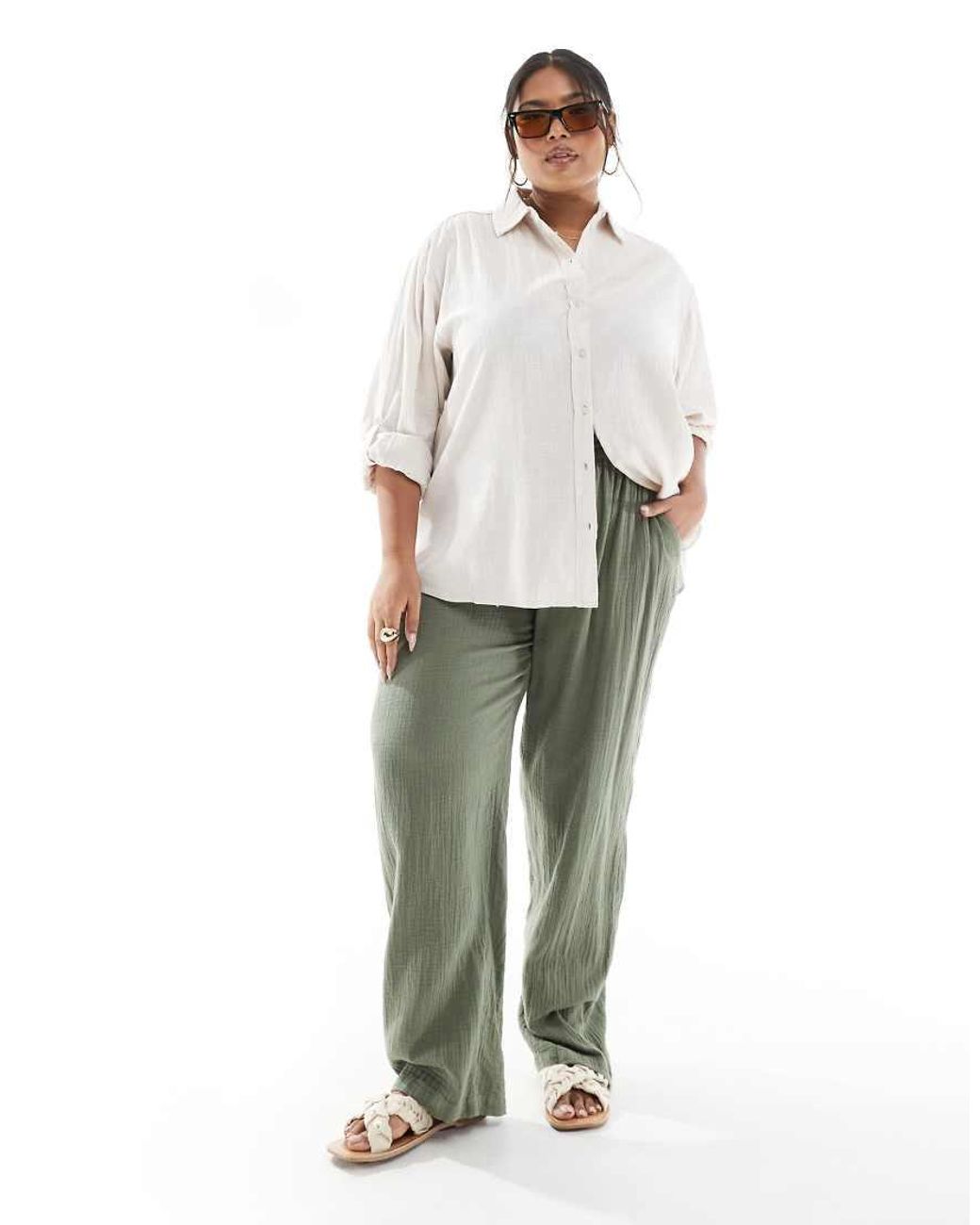 ONLY Oversized Overhemd in het White