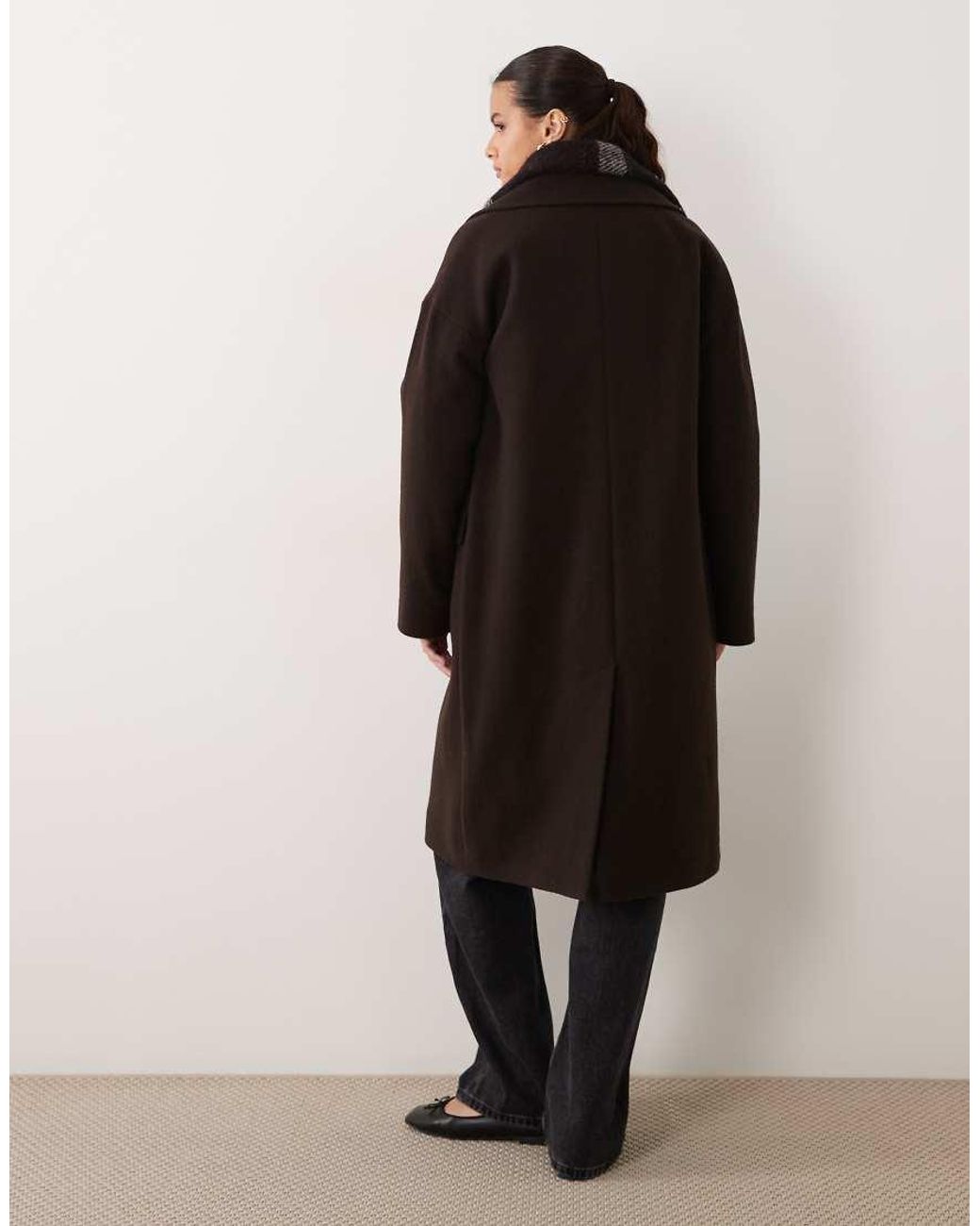 Barbour Black Vivian Wool Trench Coat