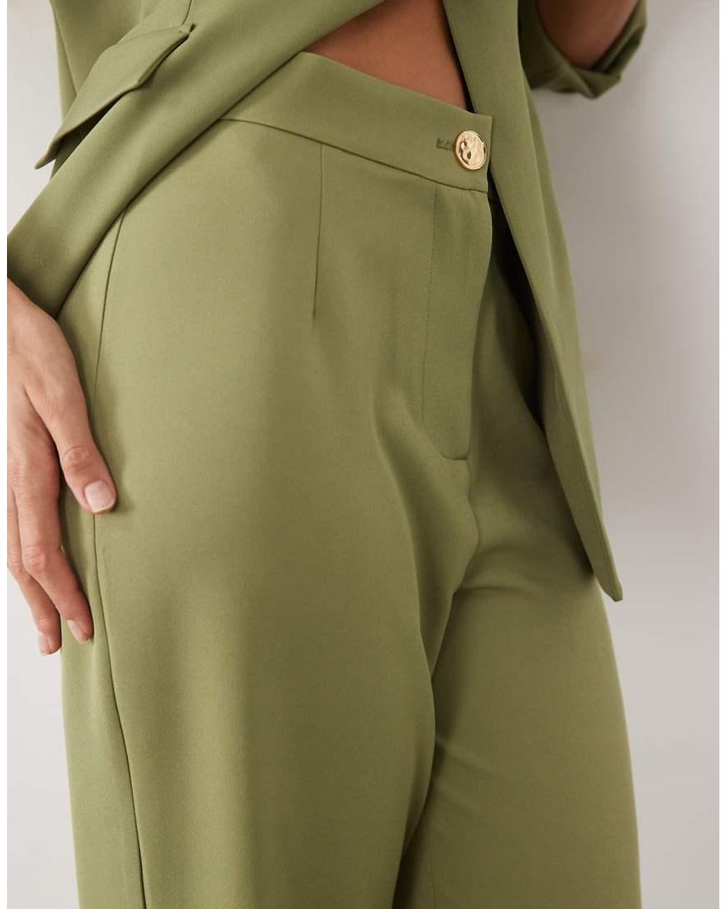 ASOS Green Set Tailored Suit Pants