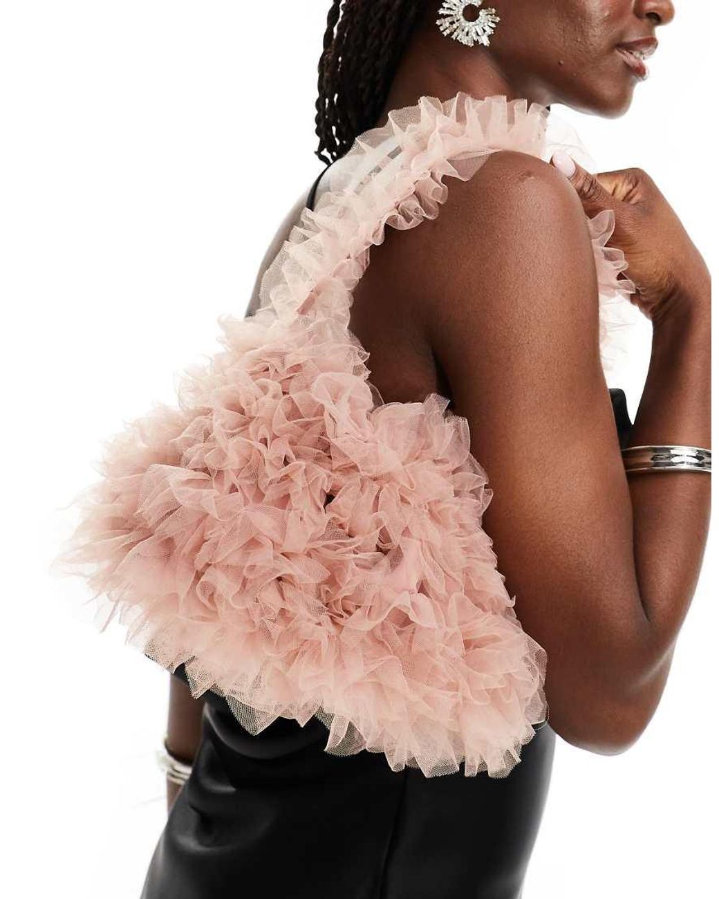 Sister Jane Dream Tulle Ruffle Bag in Pink | Lyst UK
