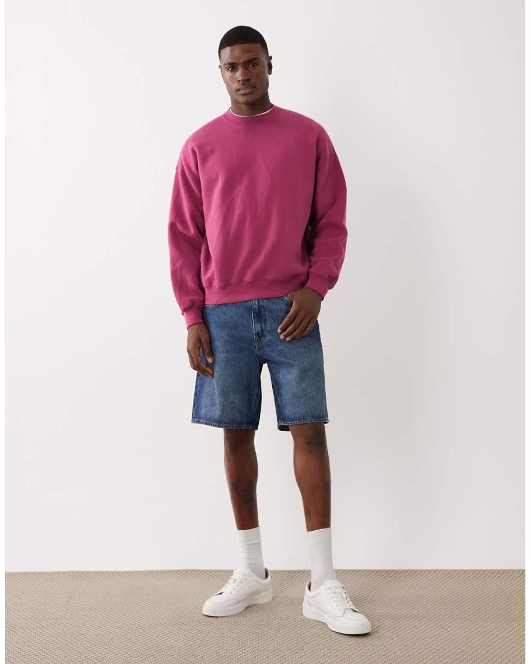 Abercrombie & Fitch Pink Essential Sweatshirt for men