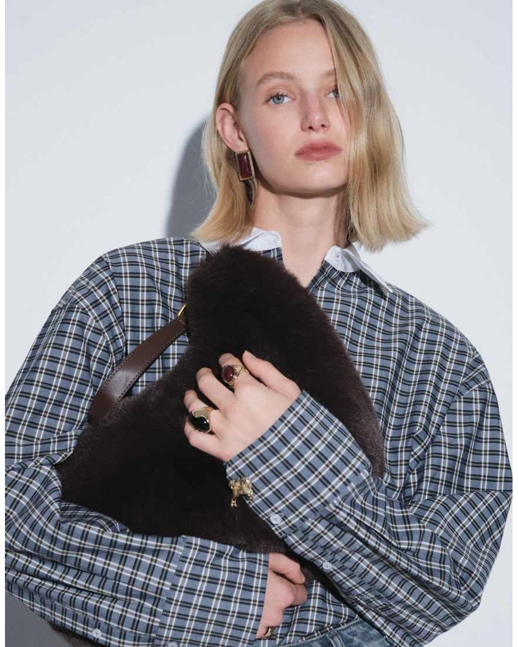 ASOS Blue Boxy Oversized Shirt