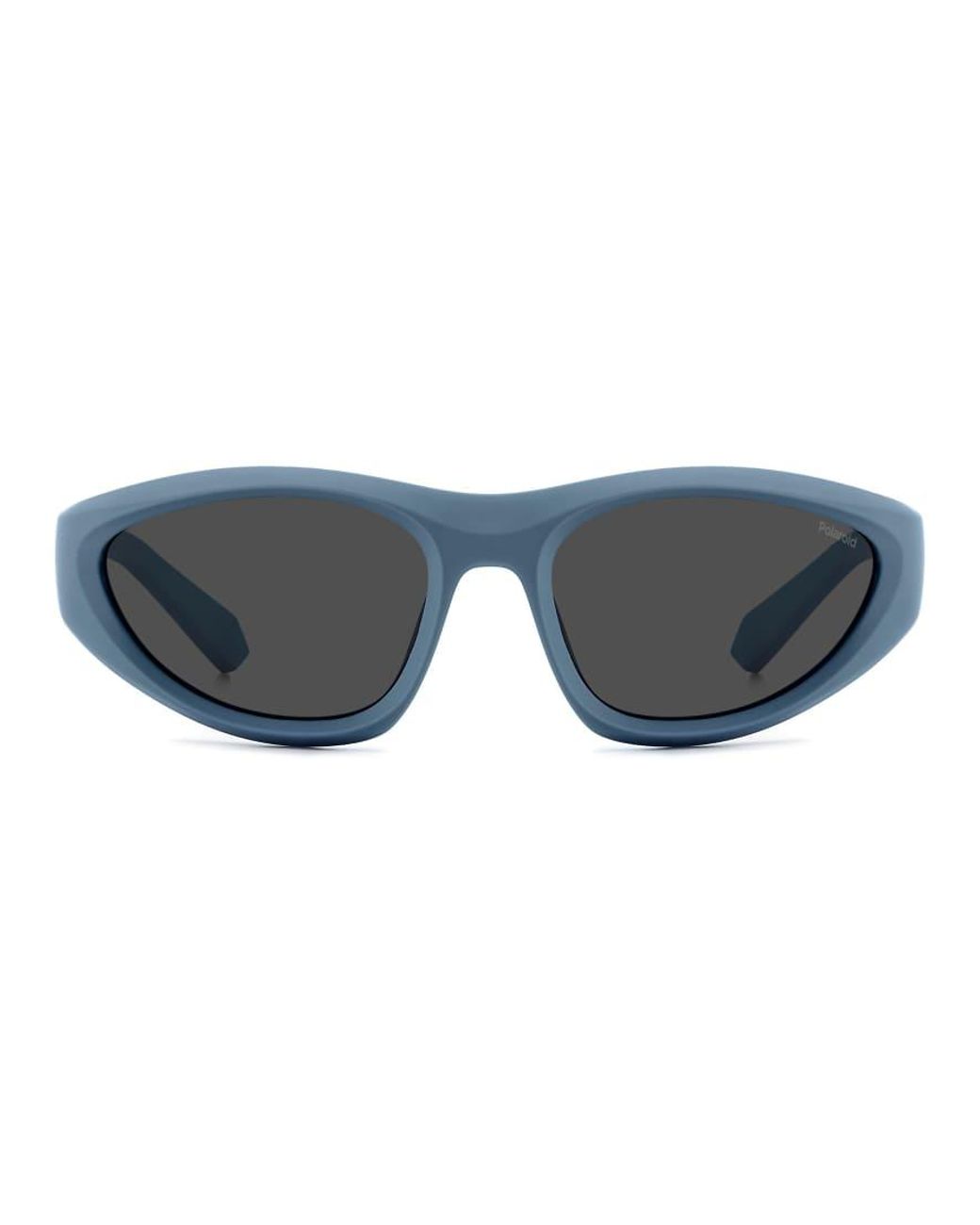 Polaroid Sunglasses Blue Sporty Wrap Sunglasses With Polarized Lenses