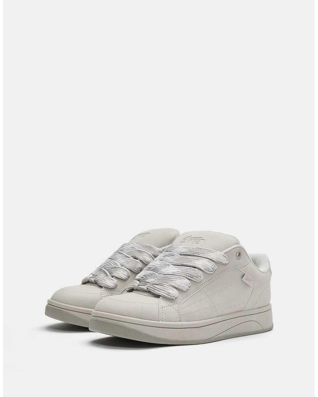 Pull&Bear Gray Stwd Skate Trainers for men