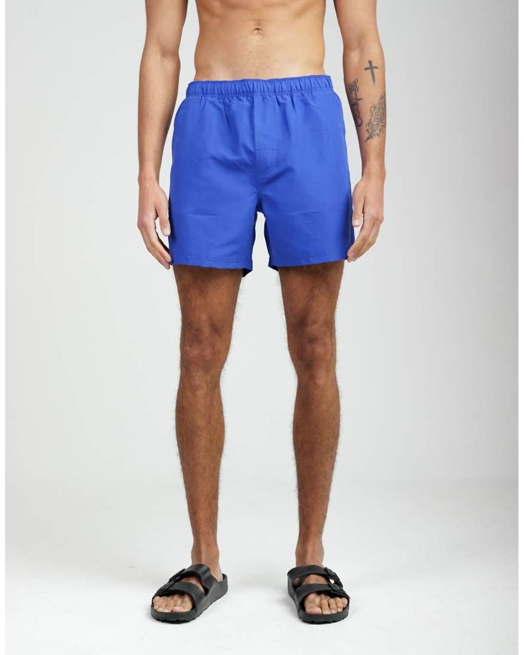 French Connection Blue 2 Pack Elasticated Swim Shorts for men