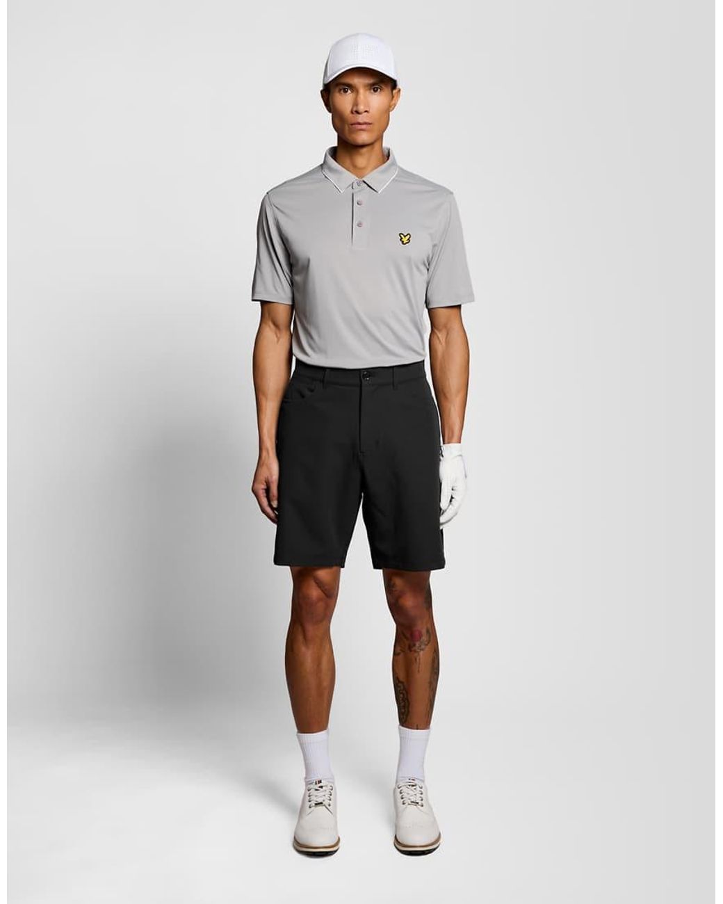 Lyle & Scott White Shorts 5 Pocket Golf Shorts for men