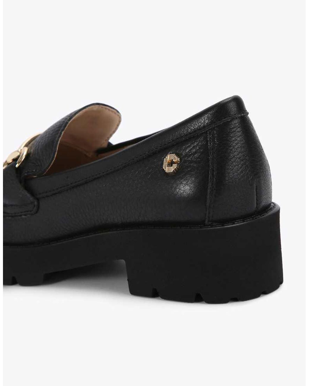 Carvela Kurt Geiger Black Snap Chunky Flat Shoes