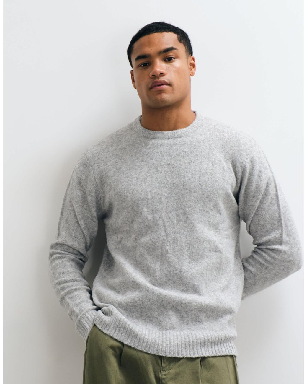 Studio pull ras Brave Soul pour homme en coloris Gray