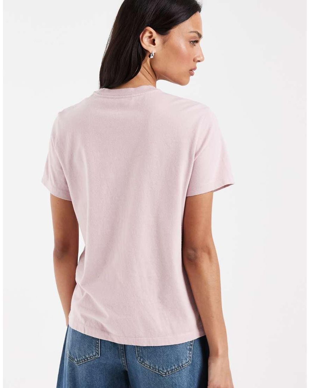 Levi's Blue Logo Tee With Diamonte