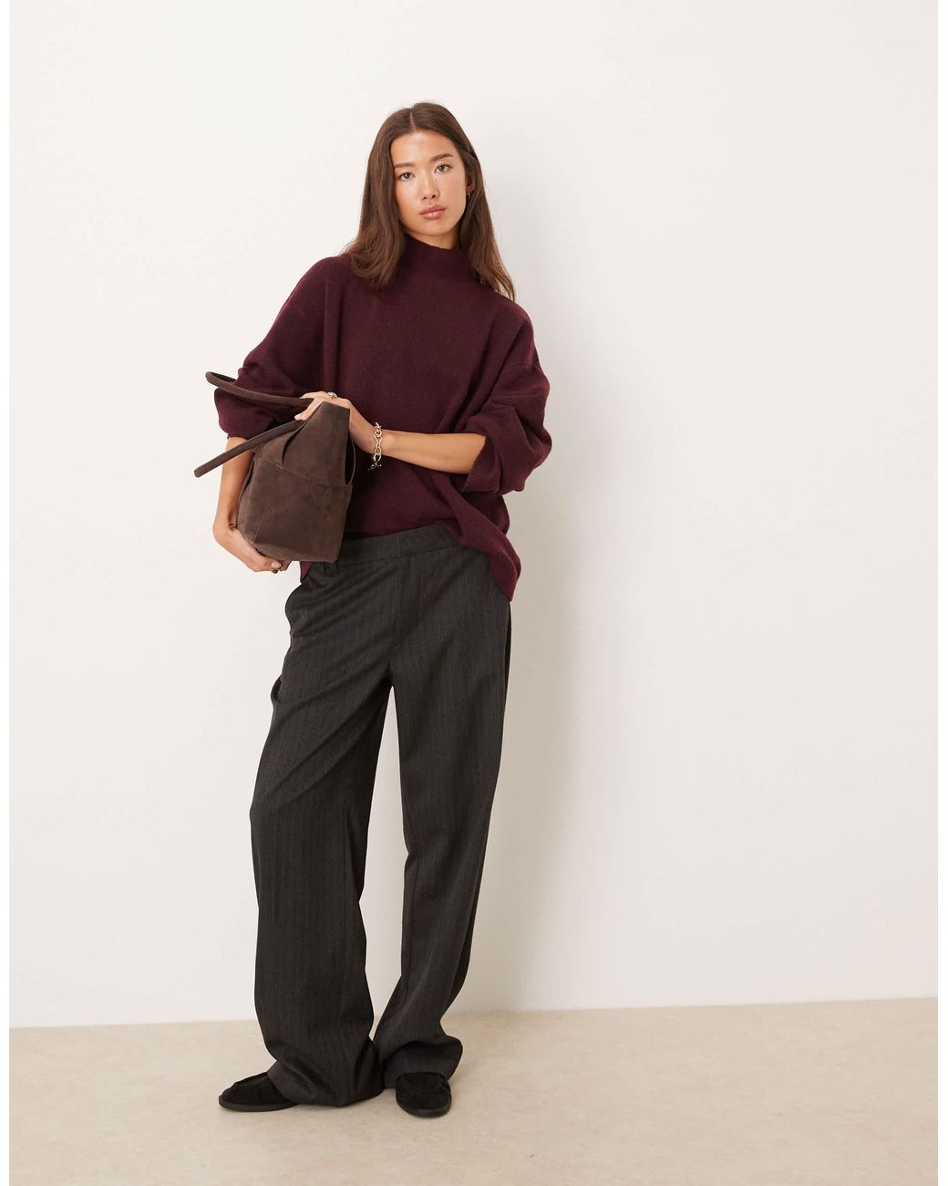 ASOS Purple – longline-pullover