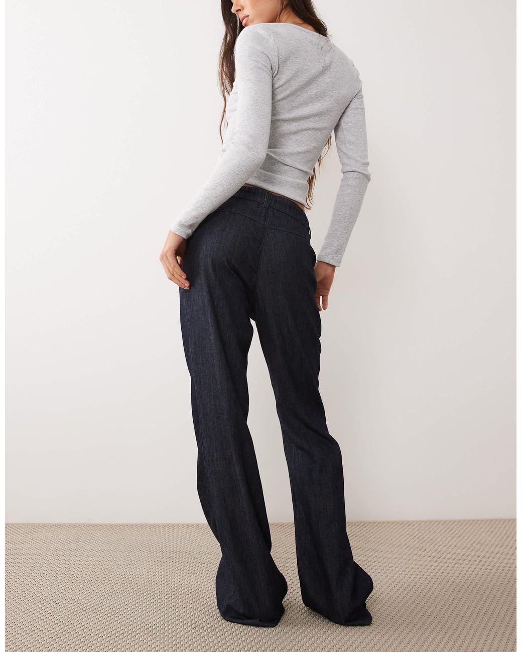 Mango Blue Denim Pants