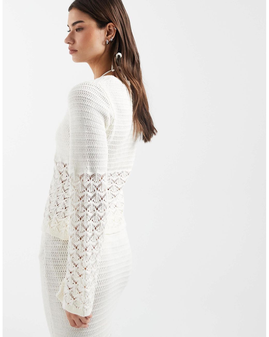 Top 4th & Reckless en coloris White