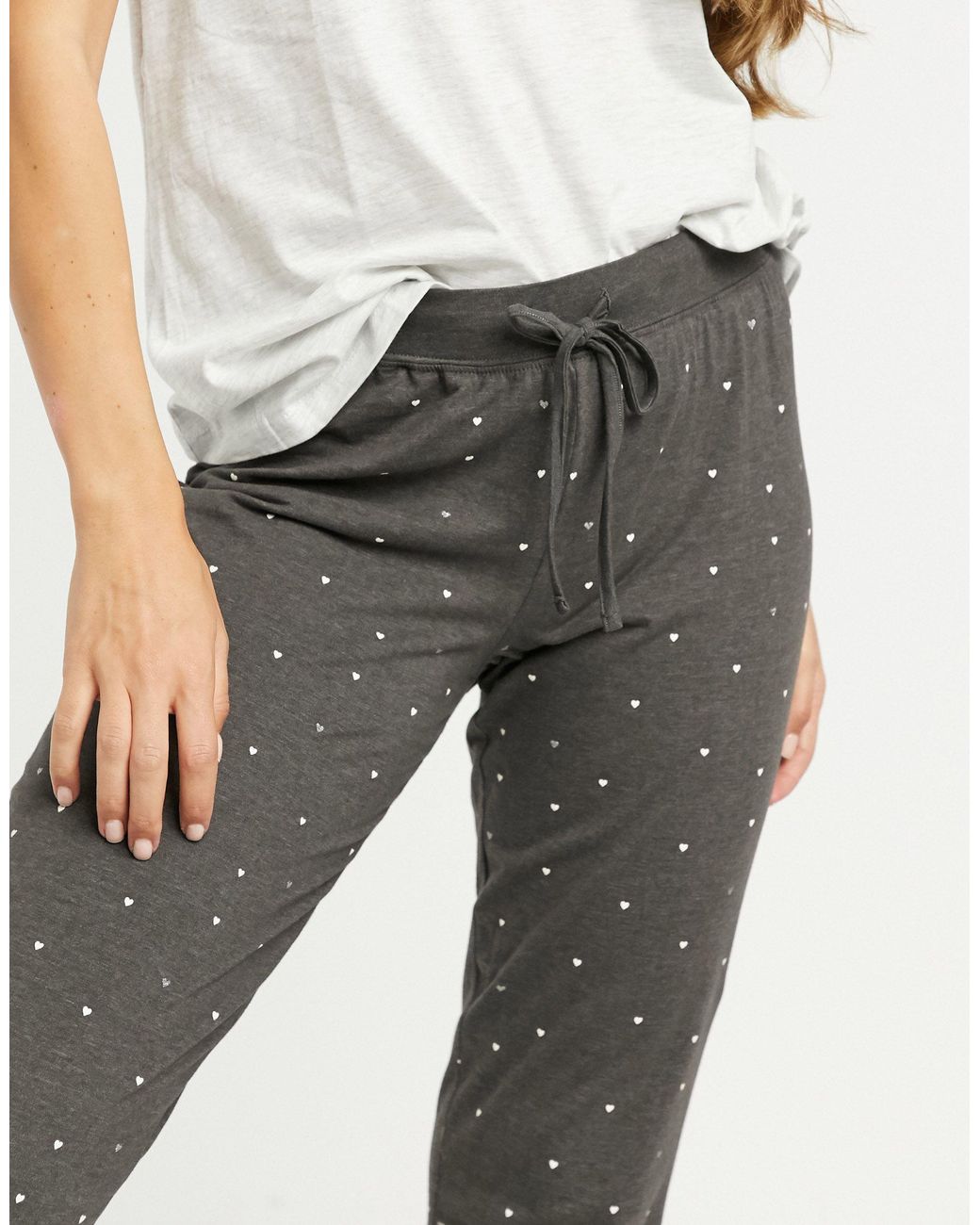 Lindex Exclusive Organic Cotton Printed Sweatpants in Gray - Lyst
