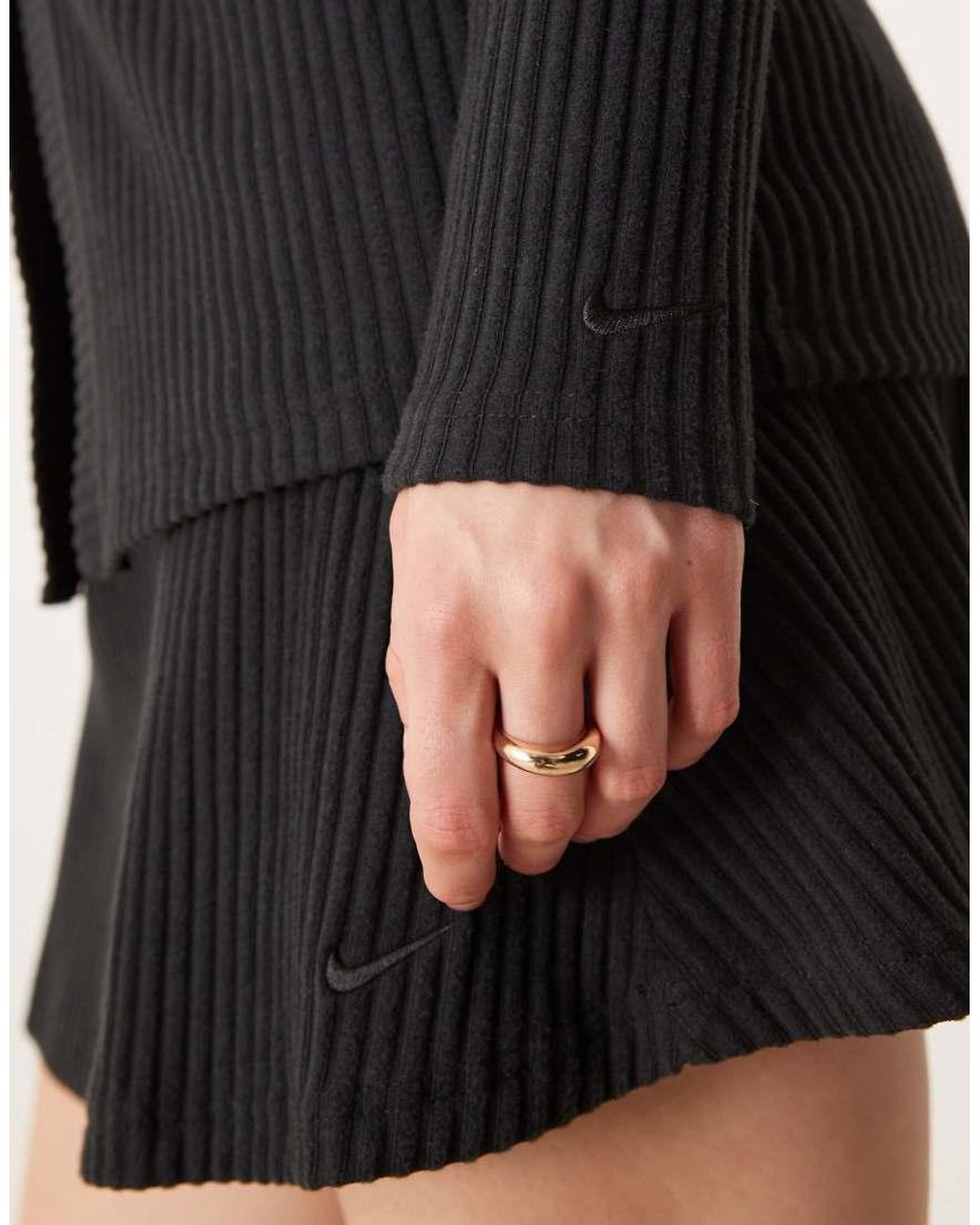 Nike Blue Chill Ribbed Knitted Cardigan