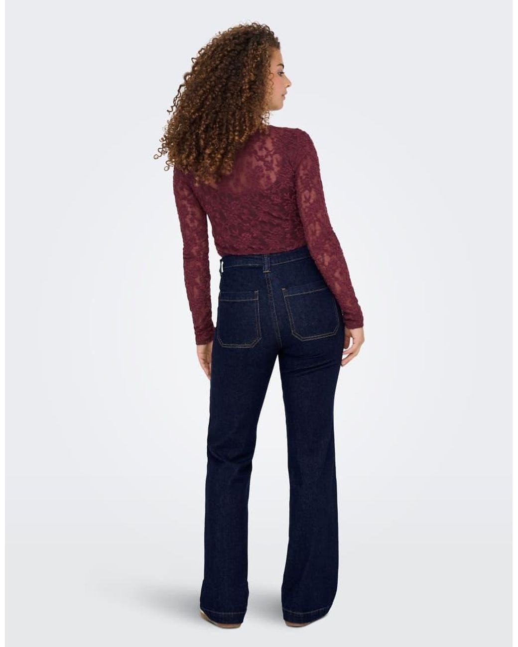 ONLY Blue Flared Fit Jeans