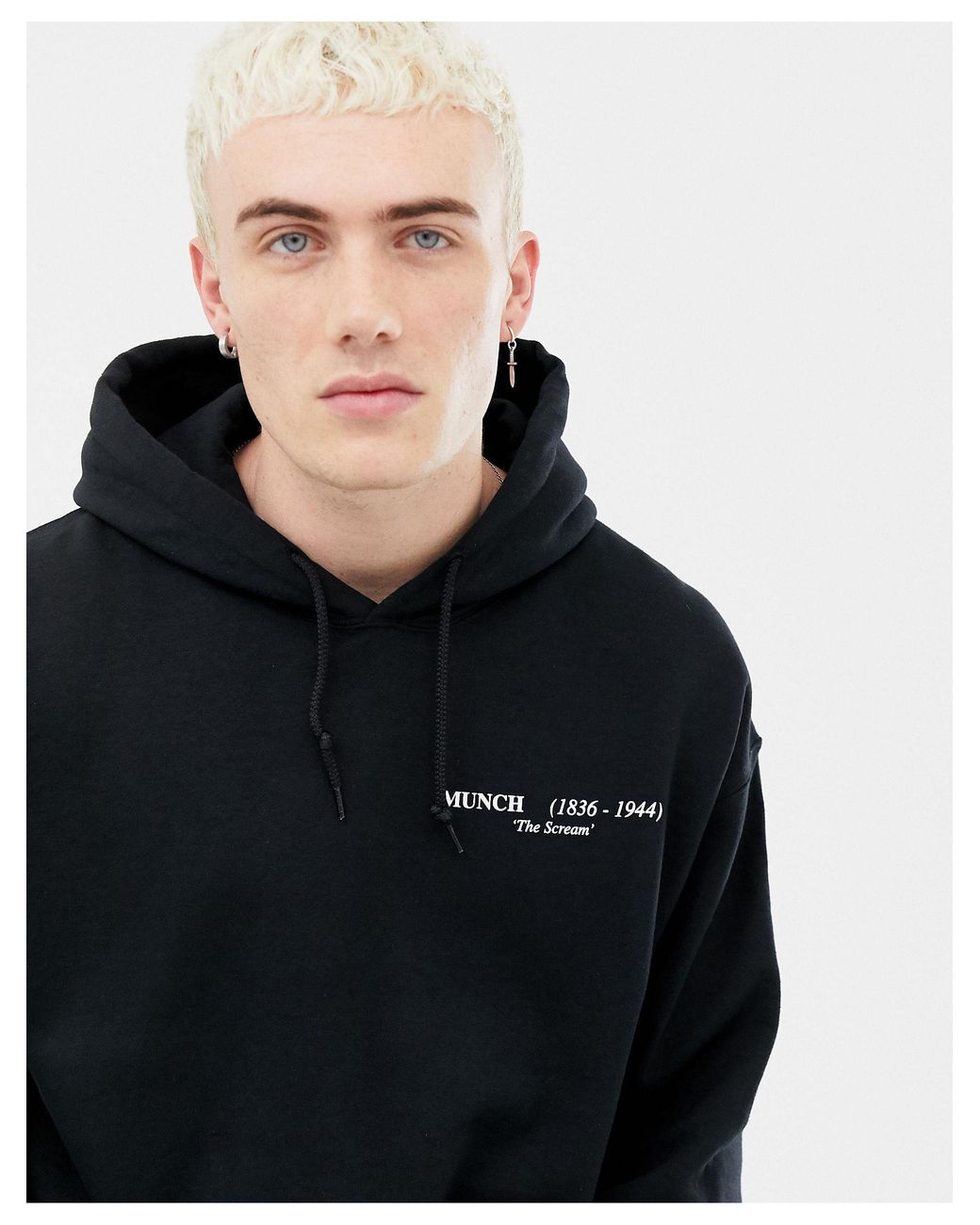 Reclaimed vintage hoodie black sales