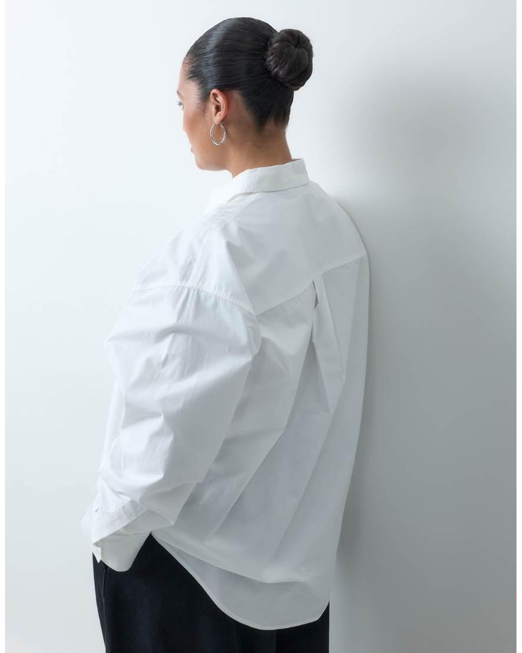 ASOS White Asos Design Curve Classic Cotton Shirt