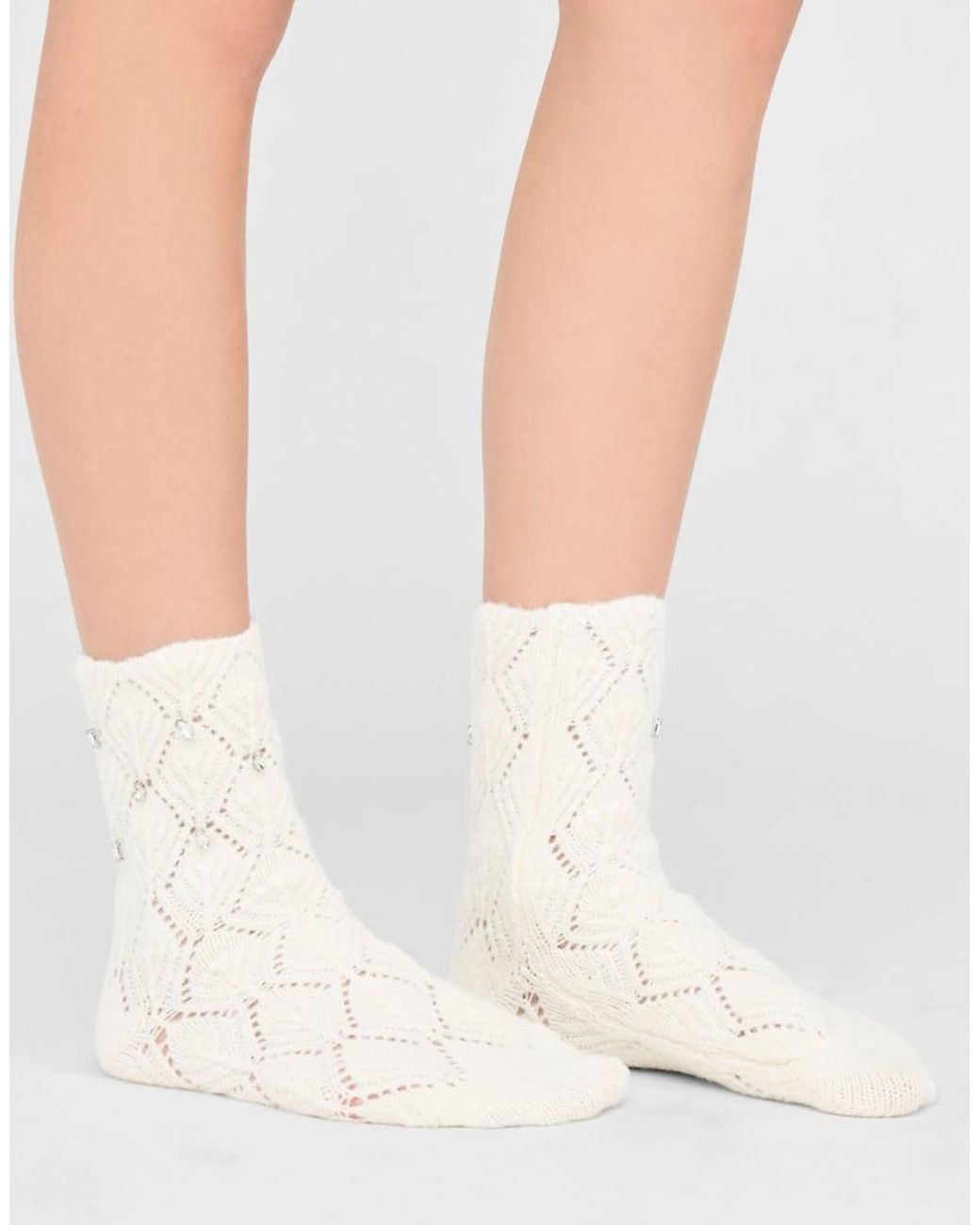 Calzedonia White Jewel Gemstone Socks