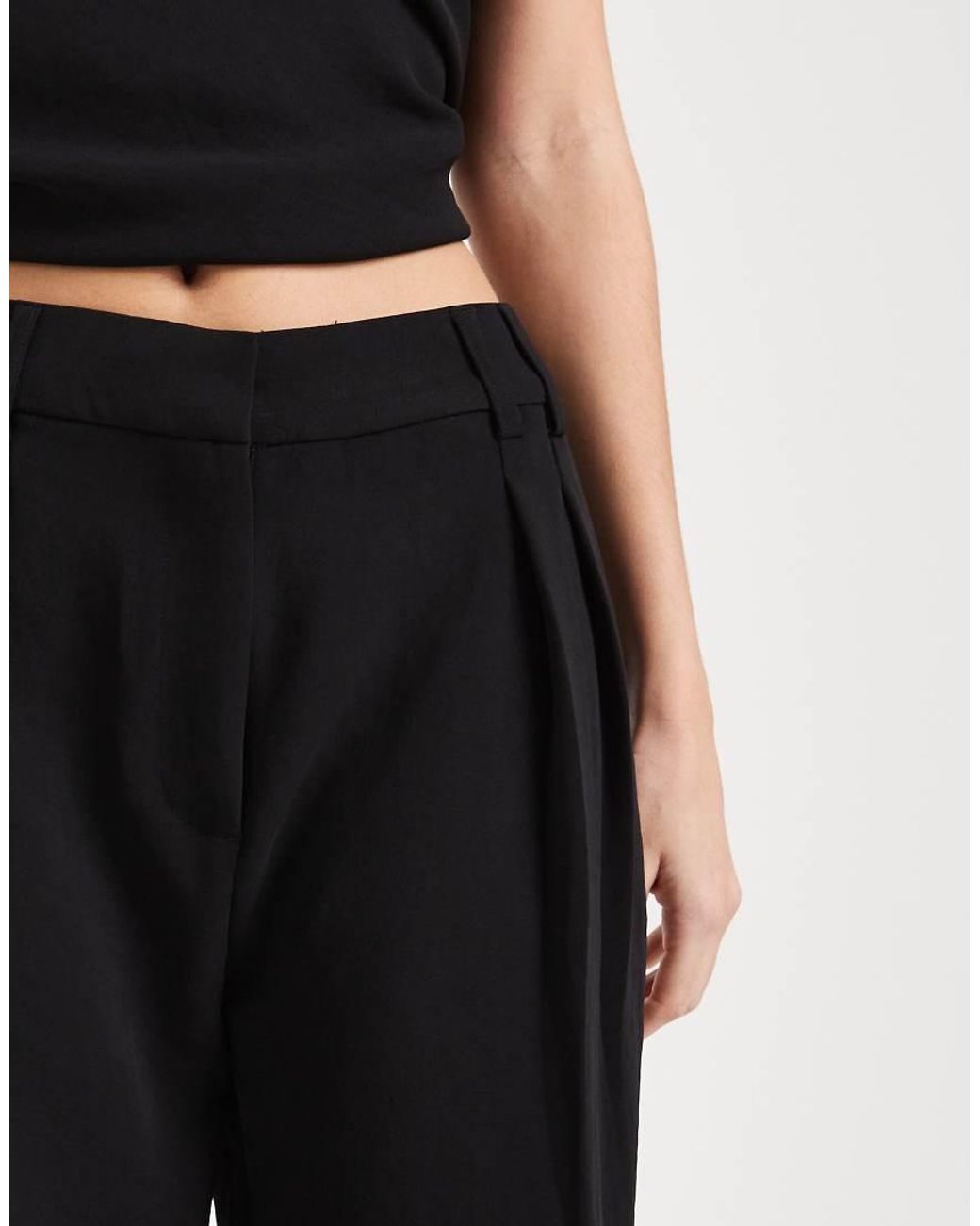ASOS Black Tailored Longline Bermuda Shorts