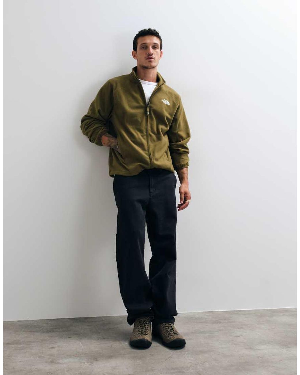 The North Face Green Oxara Full Zip Fleece for men